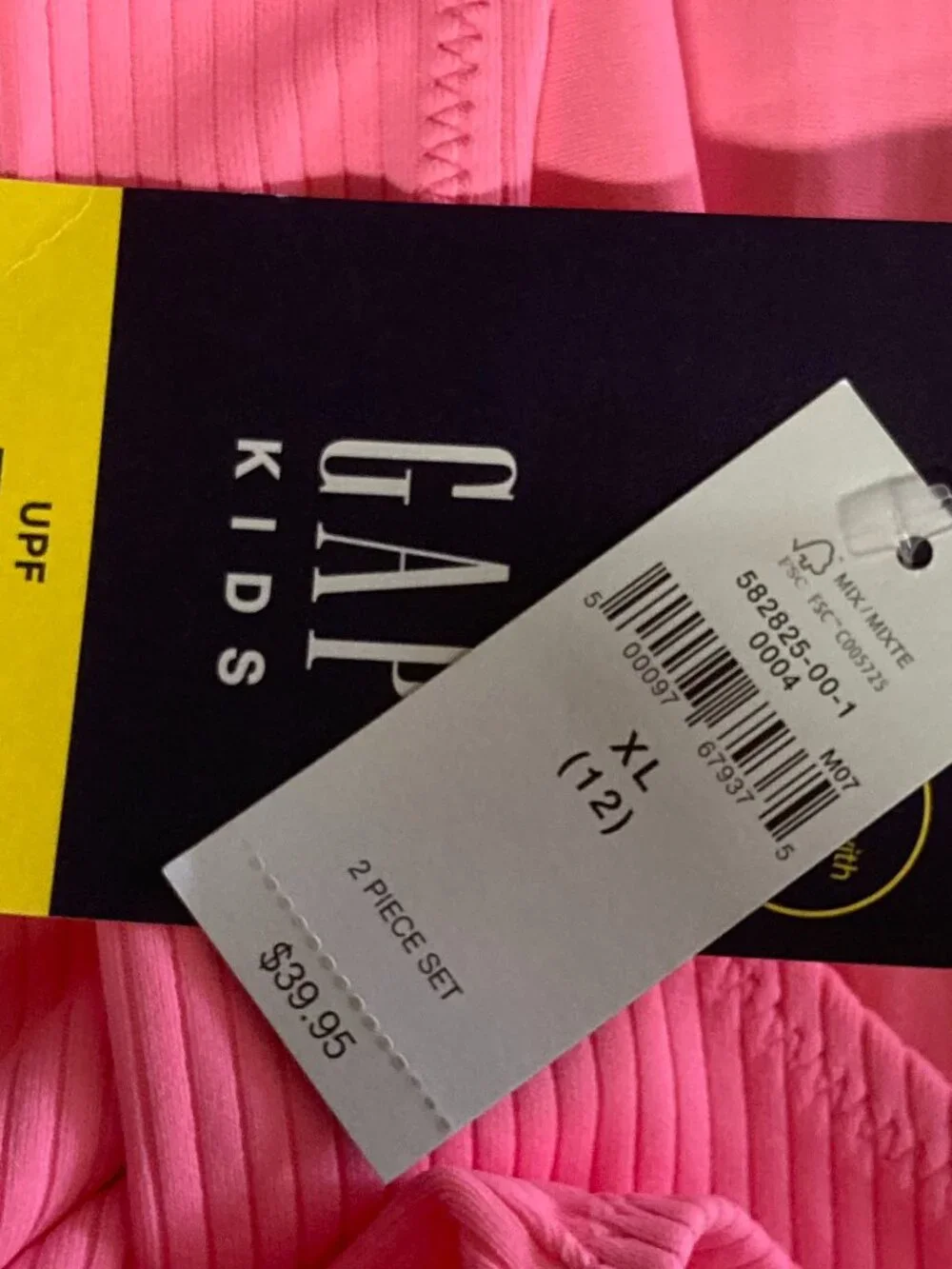 Gap Kid New With Tags top sleeveless pink girls size XL